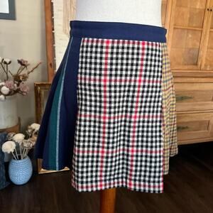 Rowing Blazers mixed plaid skirt